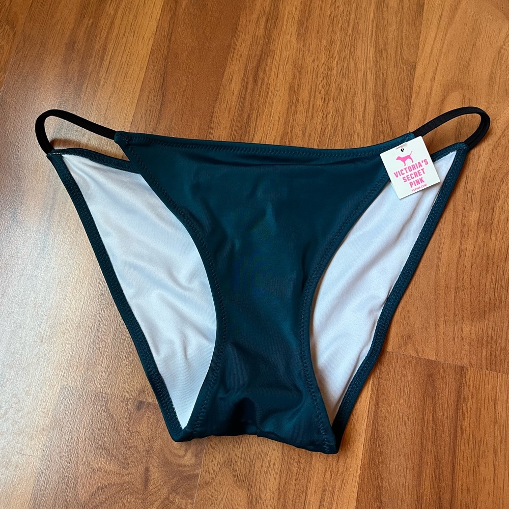 NWT PINK VS teal bikini bottoms